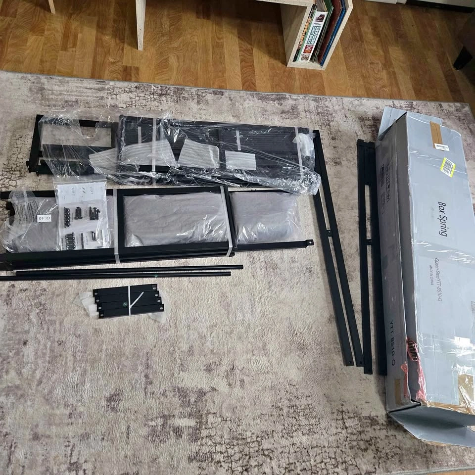 Heavy Duty Metal Mattress Foundation with Spring Box