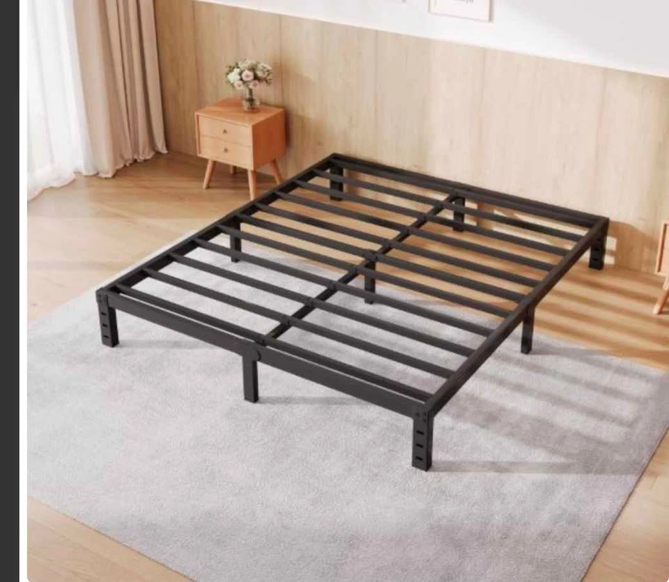 12 inch Heavy Duty Metal Platform Full Bed Frame, Black - photo 2