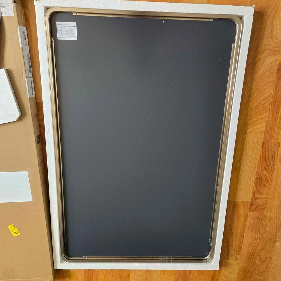 Brushed Nickel Mirror 24” x 36” Rounded Rectangle - photo 4