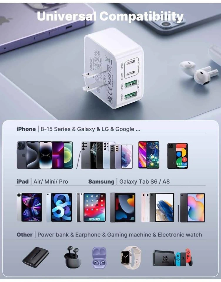 Multi port fast charger plug - photo 5