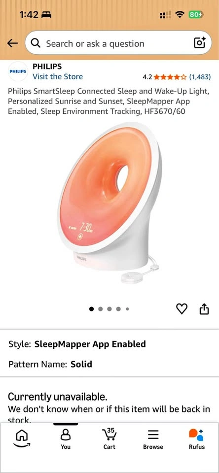 Philips SmartSleep Connected Sleep and Wake-Up Light