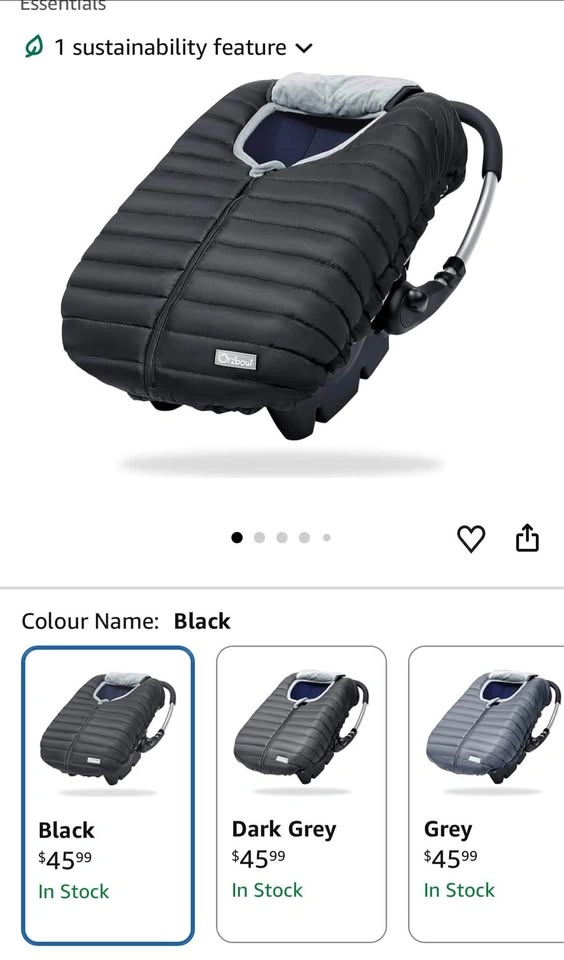 Baby car seat winter cover - photo 2