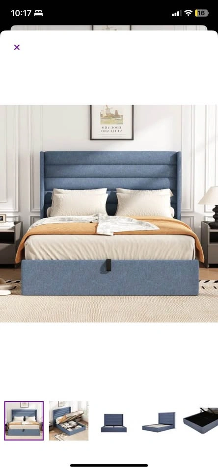 Complete Double Bedroom Set – Hydraulic Storage Bed + Mattress - photo 2