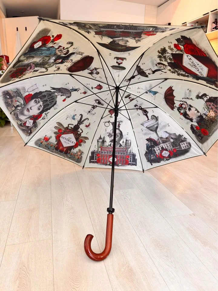 Golf Umbrella - Hendrick’s Gin Vintage-Style Umbrella