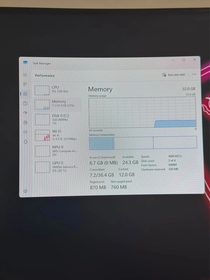 RTX 5070 12GB | Ryzen 7 | 32GB DDR5 Ram - photo 5