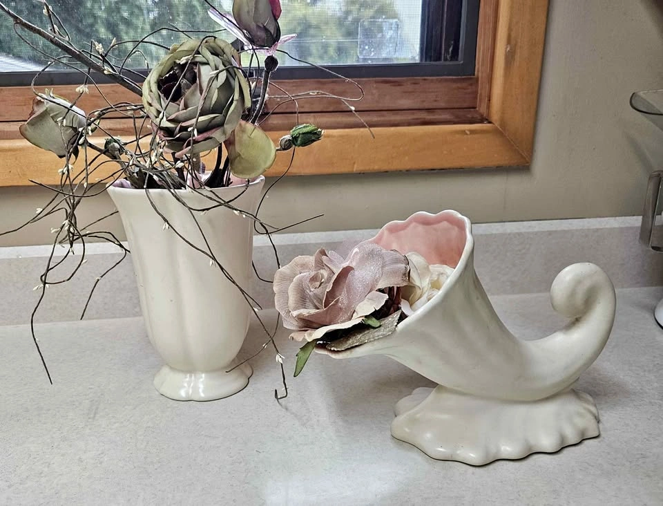 Cornucopia and horn of plenty vase