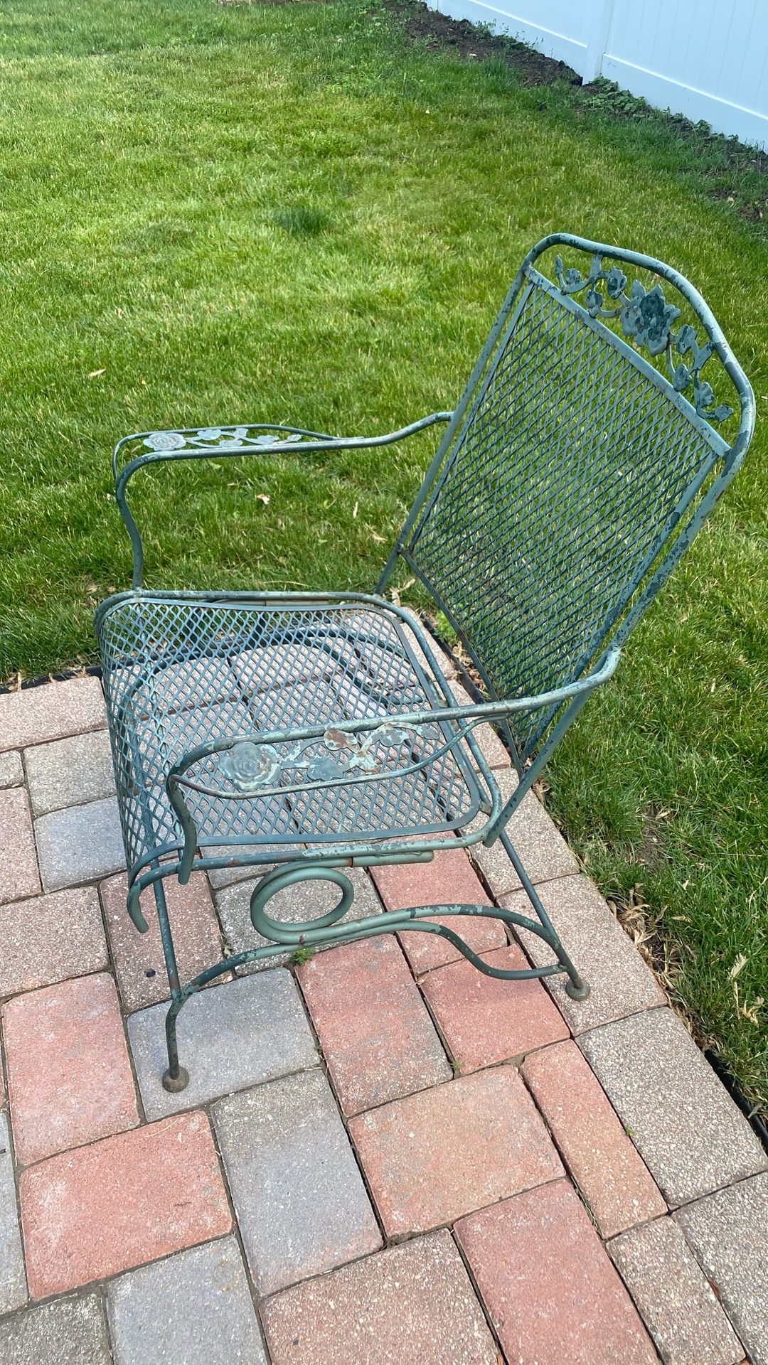 4 Chairs And Table Metal - photo 3
