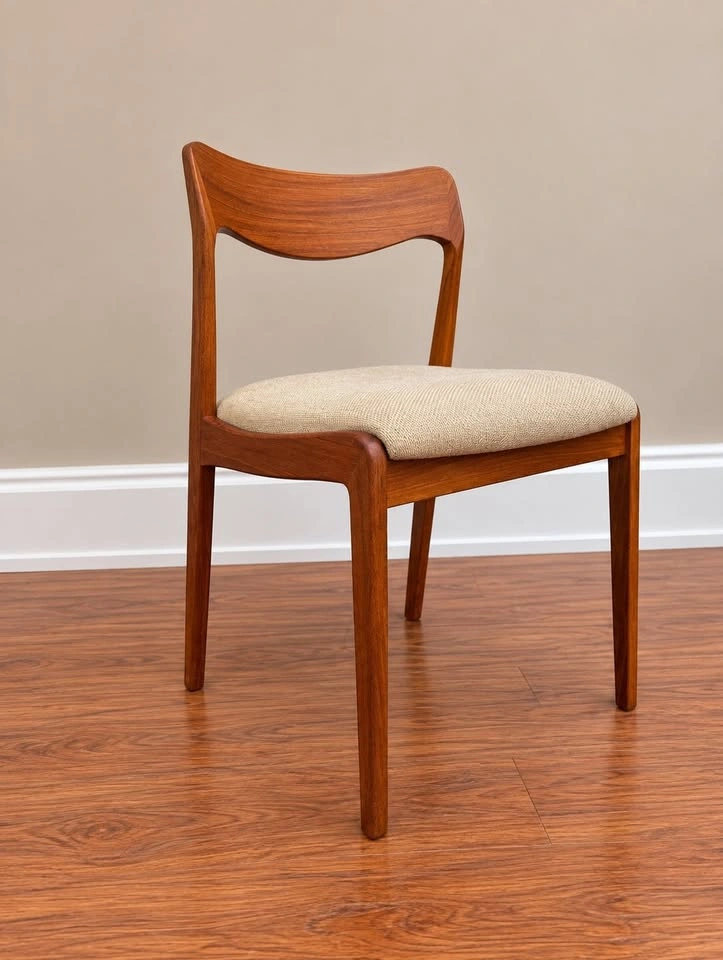 Set of 4 Vintage Danish Teak Dining Chairs - photo 2