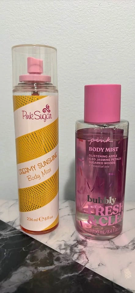 Pink Sugar Creamy Sunshine & Victoria's Secret PINK Mists