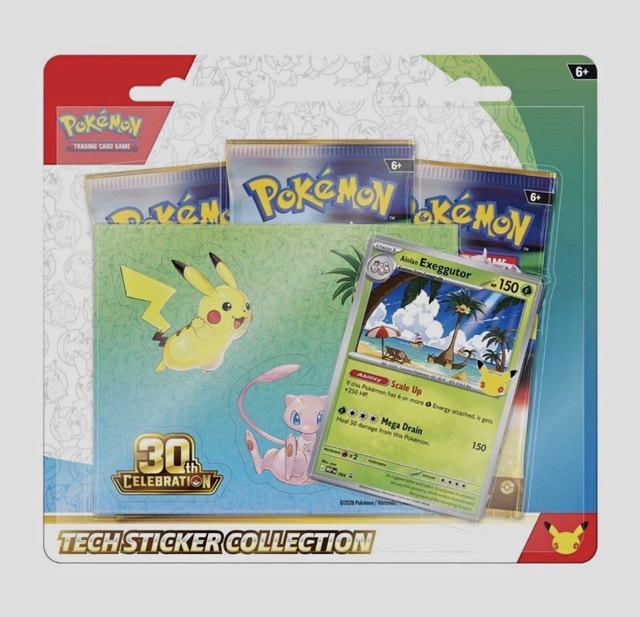 Pokémon TCG: 30th Celebration Tech Sticker Collection