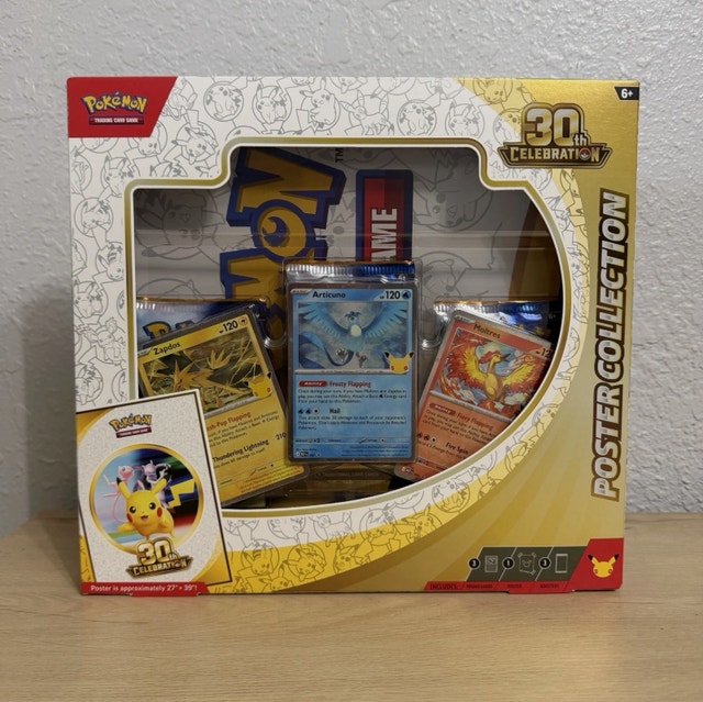 NEW 30th Anniversary Celebration Poster Collection Pokemon TCG
