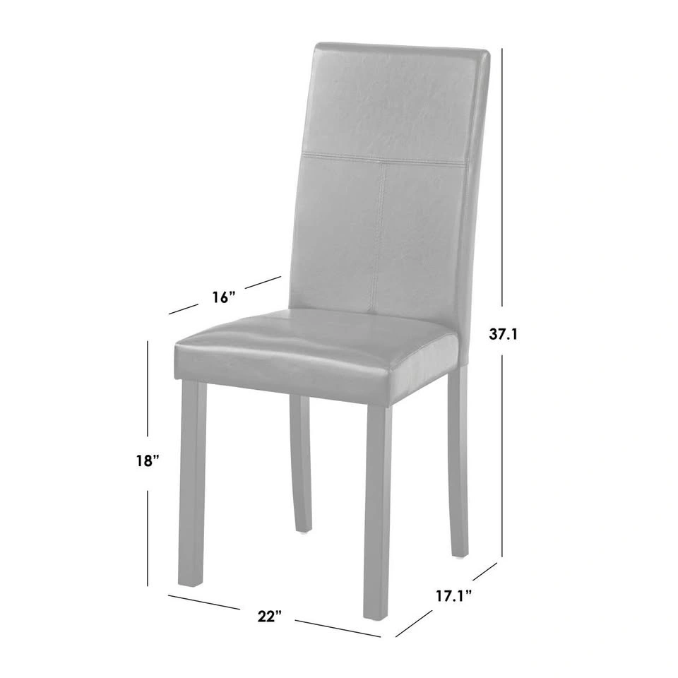 Faux Leather Upholstered Dining Chairs (Set of 2) - photo 5
