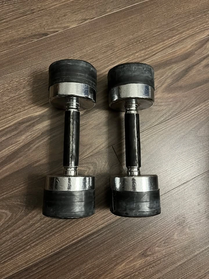 York 15 lb dumbbells - photo 3