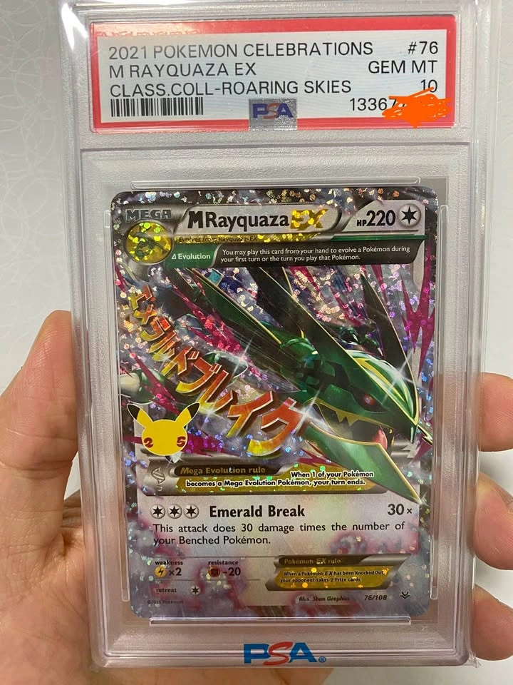 PSA 10 M Rayquaza EX 76/108, Celebrations Classic Collection