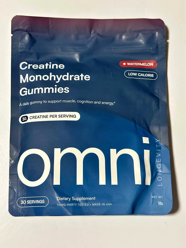 OMNI Creatine Monohydrate Gummies — Watermelon, 30 Servings, Sea