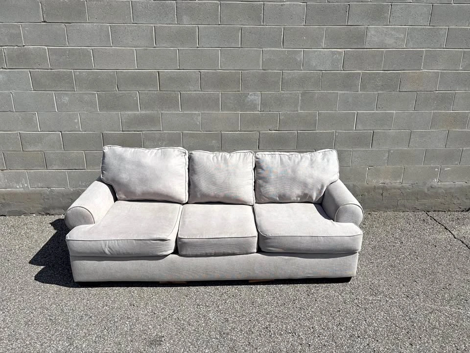 Cream Large 3 Seater Sofa - Delivery Available
