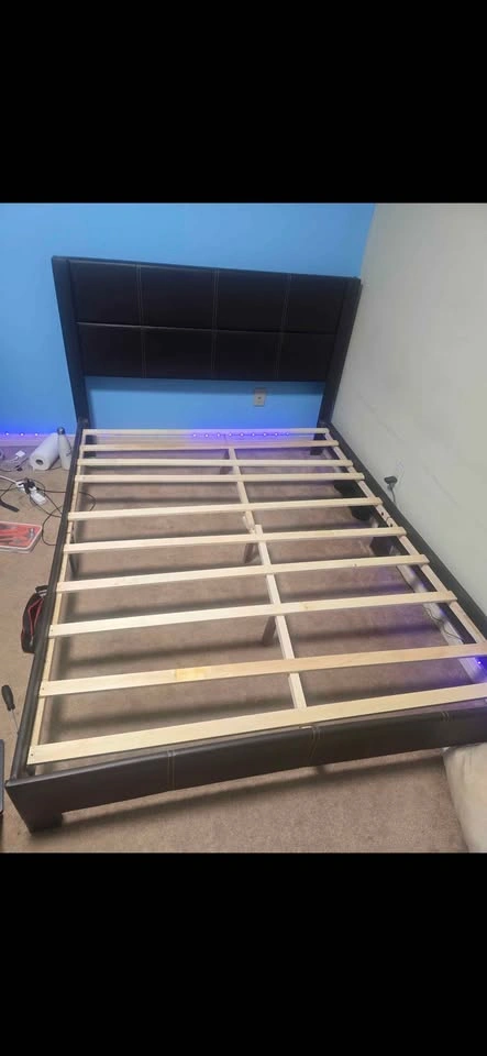 Queen Bed Set: Frame, Box Spring, and Mattress - photo 3