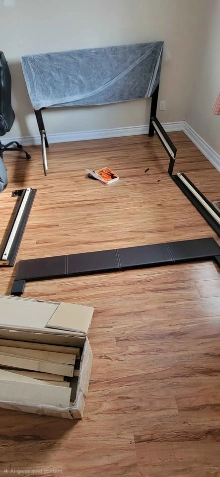 Queen Bed Set: Frame, Box Spring, and Mattress - photo 4