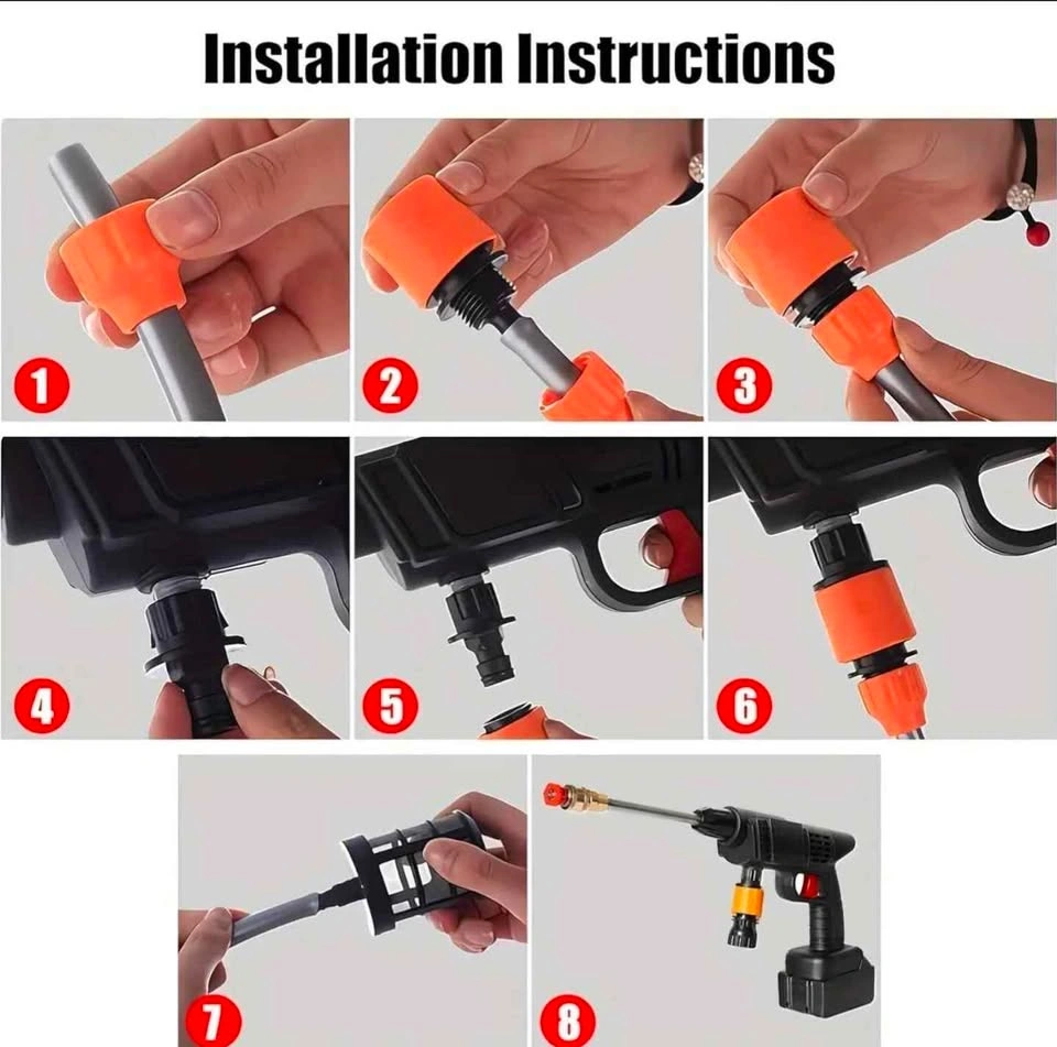 Pressure Washer 660-990PSI Cordless Car Wash - photo 4
