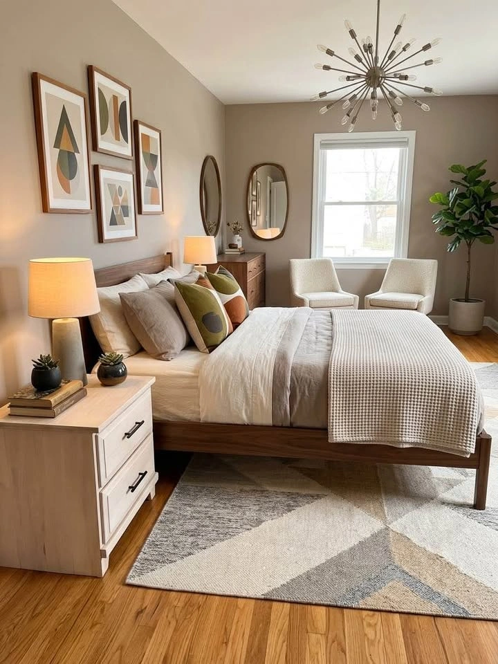 Solid Maple Vintage Nightstand – Organic Modern / MCM Style - photo 2