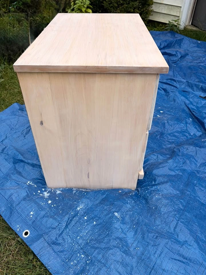 Solid Maple Vintage Nightstand – Organic Modern / MCM Style - photo 4