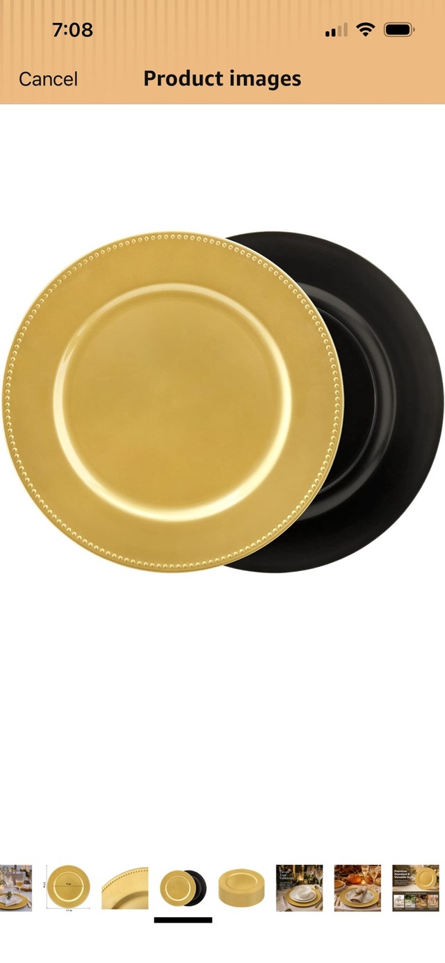 Gold Charger Plates - photo 4