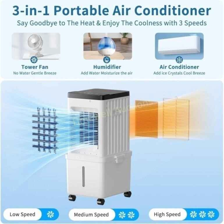 Brand new 3-in-1 Portable Air Conditioner, Humidifier, and Fan - photo 2