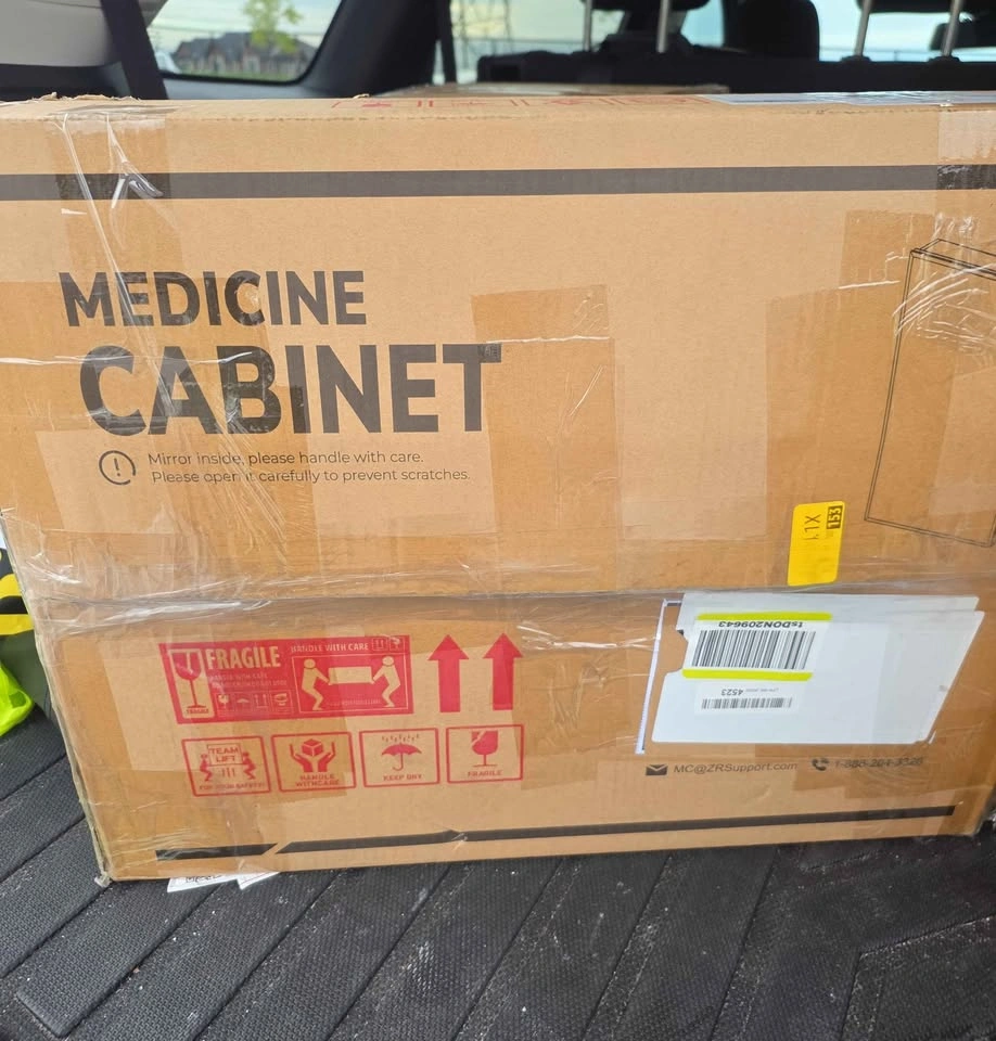 TETOTE Beveled Medicine Cabinet with Mirror OPEN BOX - photo 4