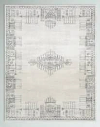 Herrod White Area Rug 6’7” x 9’ by Zipcode Design™