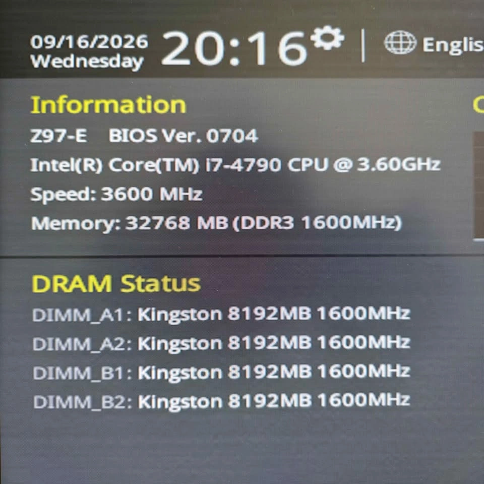i7-4790 + Z97-E + 32GB DDR3 CPU Motherboard RAM Bundle - photo 4