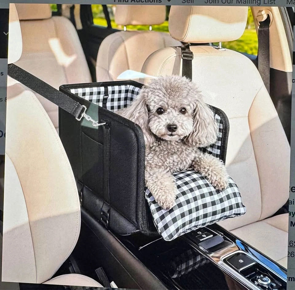 Slowin Portable Dog Car Seat Carrier