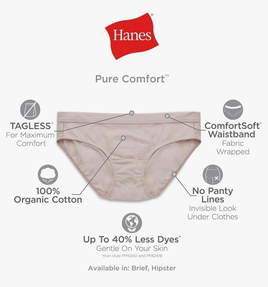 Hanes Pure Comfort Briefs - photo 5