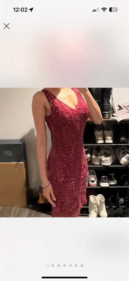 Red Sequin Dress image indicator(3)