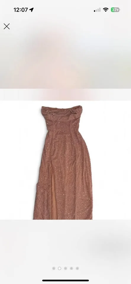 Oh Polly Sequin Midi Dress High Slit image indicator(2)