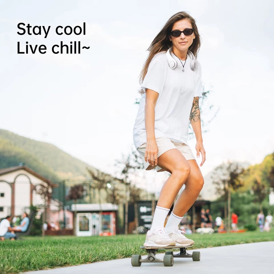 JISULIFE Neck Fan – Hands-Free, Rechargeable, Ultra-Quiet - photo 4