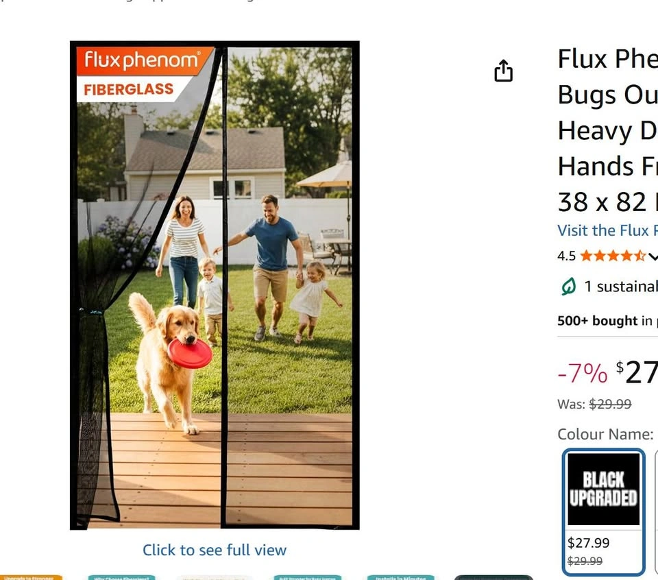 Flux Phenom Magnetic Screen Door 38x82 - photo 2