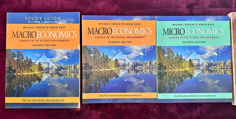 Economics textbooks - micro and macro thumbnail