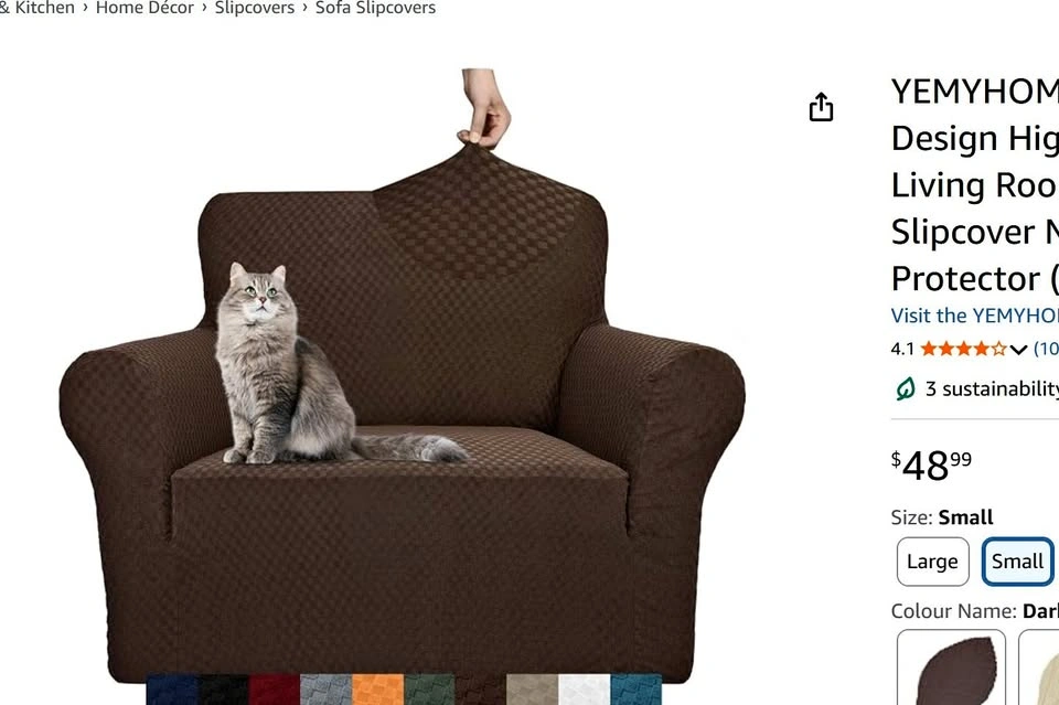 YEMYHOM Jacquard Stretch Sofa Chair Cover
