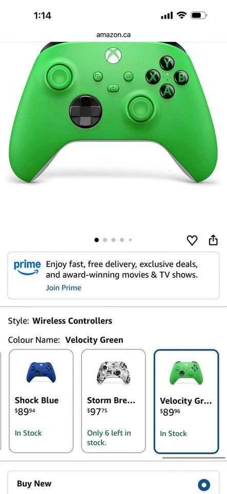 Microsoft Xbox Wireless Controller - Velocity Green
