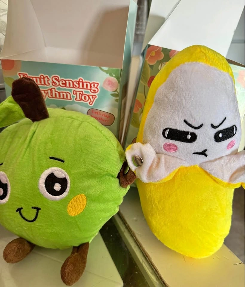 Fruit Sensing Rhythm Toy Plush 6$ piece