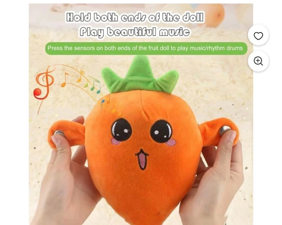 Fruit Sensing Rhythm Toy Plush 6$ piece - photo 2