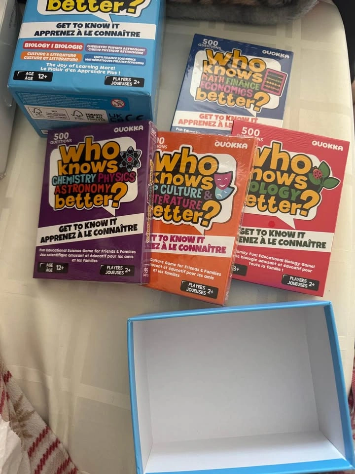 4-in-1 Educational Trivia Card Game Set by Quokka - photo 5