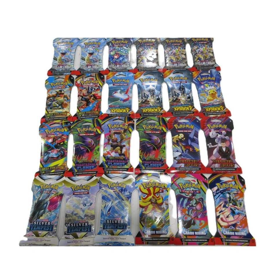 24 Pokemon Sleeved Packs - Stellar Crown, Surging Sparks - photo 2