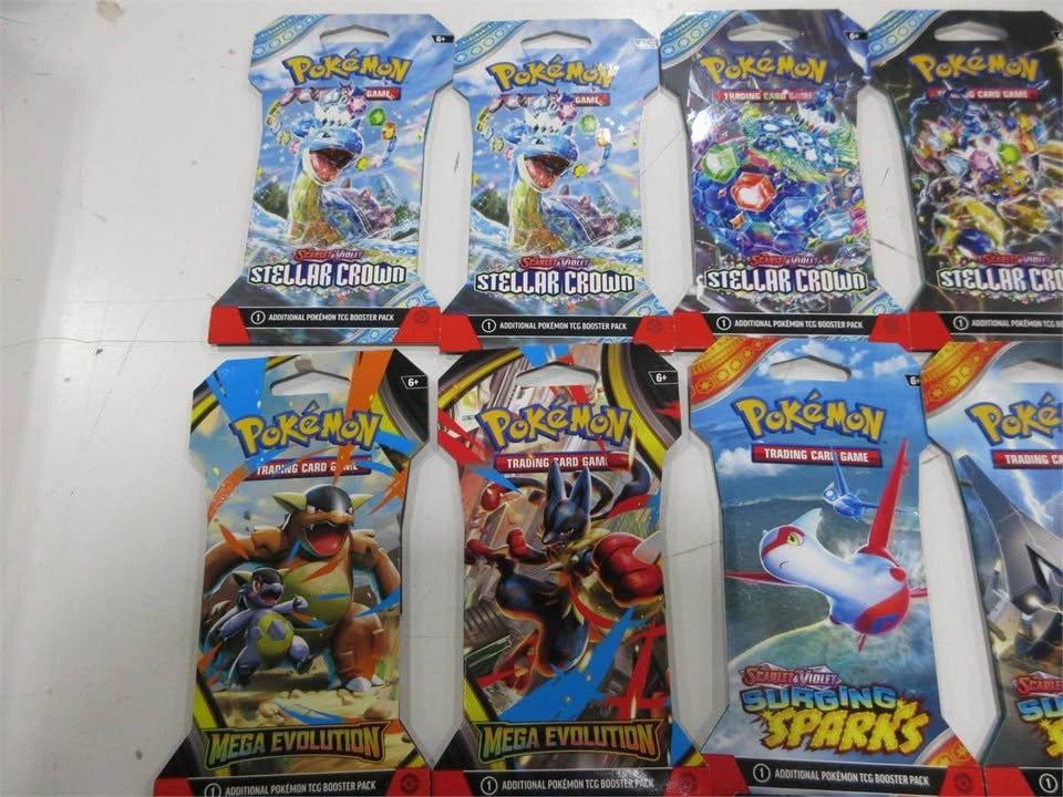 24 Pokemon Sleeved Packs - Stellar Crown, Surging Sparks - photo 3
