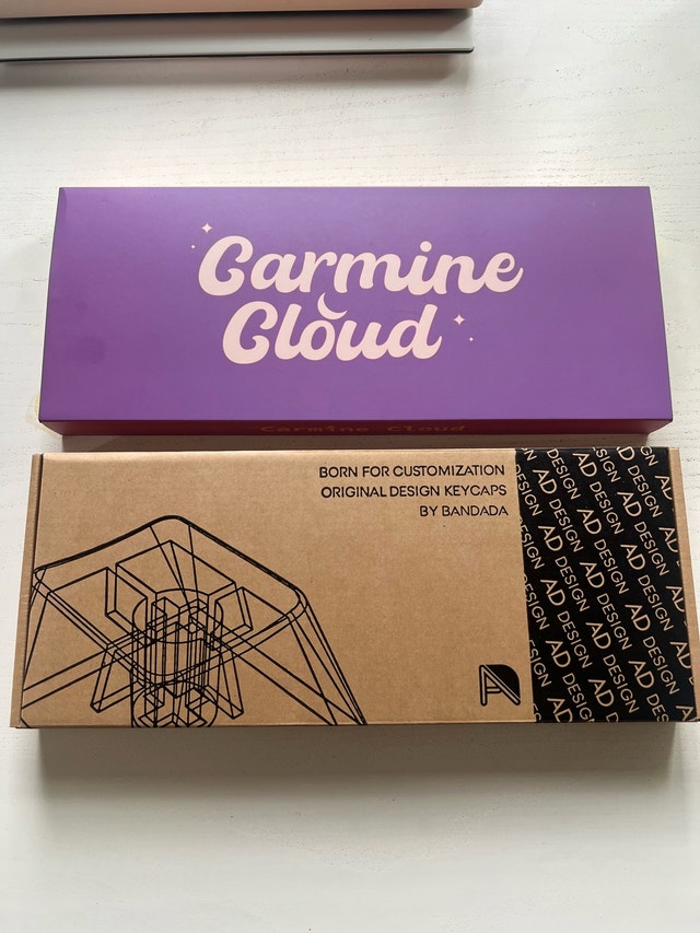NuPhy Carmine Cloud Keycaps - NEW (open box)