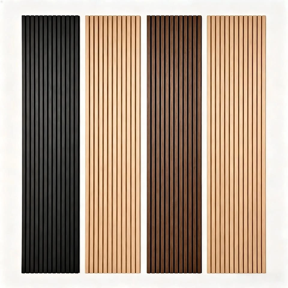 Sound Absorbing Decorative Acoustic Slat Wall Panels