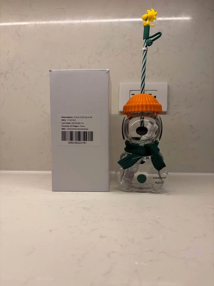 2026 Starbucks x Peanuts Snoopy Glass Cold Cup 20oz - photo 3