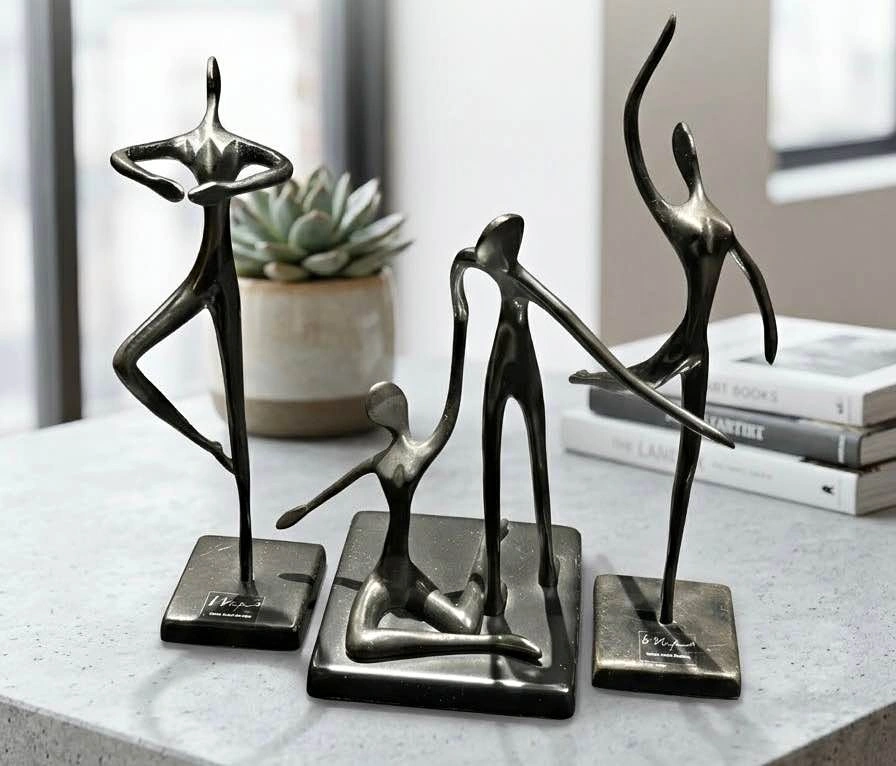Vintage Bodrul Khalique (For IKEA) Ballerina Sculptures (3)