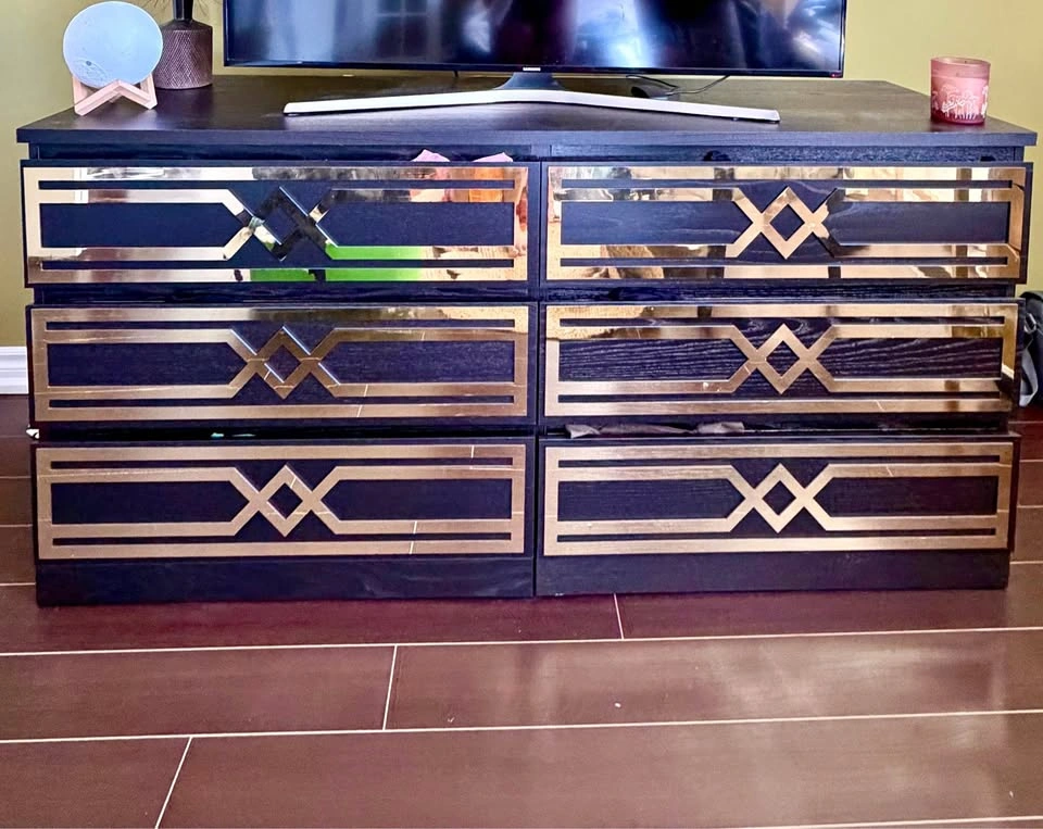 MALM 6-drawer dresser Dark Brown