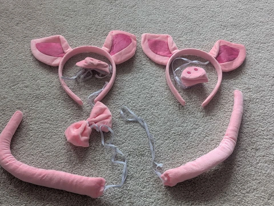 Pink Pig Costume and Accessory Bundle (Family set) - photo 3